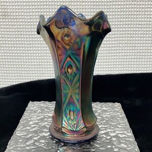 Fenton Iridescent Glass Vase